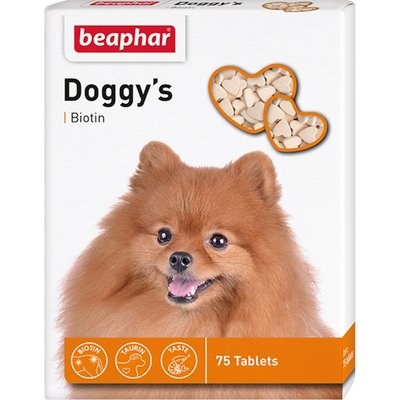Вітаміни для собак Beaphar Doggy's + Biotin 75 таб - masterzoo.ua
