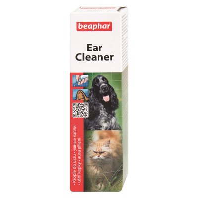 Засіб для гігієни вух для собак та котів Beaphar Ear Cleaner 50 мл - masterzoo.ua