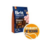 Сухий корм для активних собак всіх порід Brit Premium Sport 3 кг (курка)