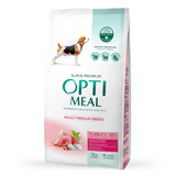 Сухой корм для взрослых собак средних пород Optimeal 1,5 кг (индейка)