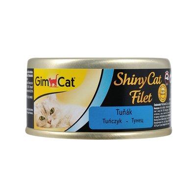 Вологий корм для котів GimCat Shiny Cat Filet 70 г (тунець) - masterzoo.ua