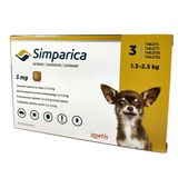 Жувальні таблетки для собак Сімпаріка (Simparica) від 1,3 до 2,5 кг, 3 таблетки