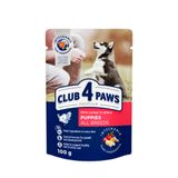 Влажный корм для щенков Club 4 Paws Premium pouch 100 г (индейка)