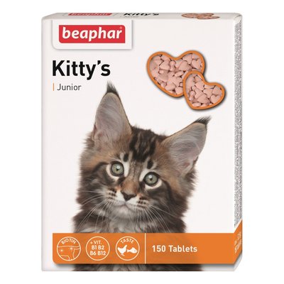 Витаміни для кошенят Beaphar Kitty's Junior 150 таб - masterzoo.ua