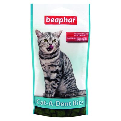 Лакомство для кошек Beaphar Cat-A-Dent Bits 75 шт/35 г - masterzoo.ua