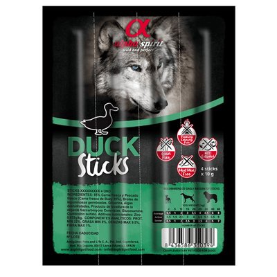Лакомство для собак Alpha Spirit Sticks Duck Chicken палочки 40 г (утка) - masterzoo.ua