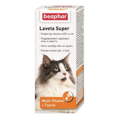 Вітаміни для котів Beaphar Laveta Super 50 мл - masterzoo.ua