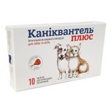 Таблетки для котів та собак Haupt Pharma «Каніквантель Плюс» на 10 кг, 10 таблеток (для лікування та профілактики гельмінтозів)