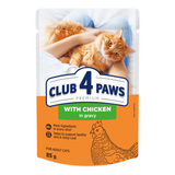 Влажный корм для котов Club 4 Paws Premium pouch 85 г - курица