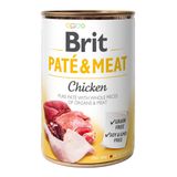 Влажный корм для собак Brit Pate & Meat Chicken 400 г (курица и говядина)