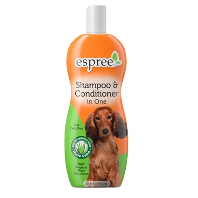 Шампунь і кондиціонер для собак Espree Shampoo & Conditioner in One 591 мл - тропічні фрукти - masterzoo.ua