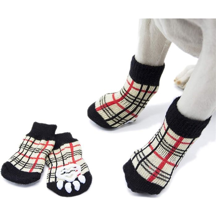 Шкарпетки для собак Alfie XS клітинка 4 шт - masterzoo.ua