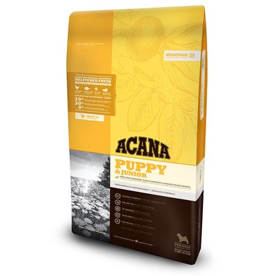 Сухий корм для цуценят та молодих собак середніх порід Acana Puppy & Junior 17 кг - masterzoo.ua