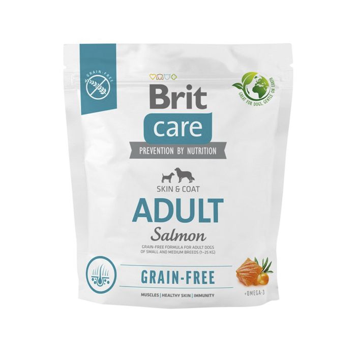 Сухий корм для собак Brit Care Dog Grain-free Adult 1 кг - лосось - masterzoo.ua
