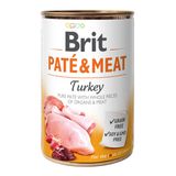 Влажный корм для собак Brit Pate & Meat Turkey 400 г (курица и индейка)