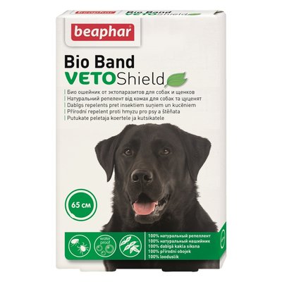 Біо-нашийник для собак Beaphar «Veto Shield» 65 см (від зовнішніх паразитів) - masterzoo.ua