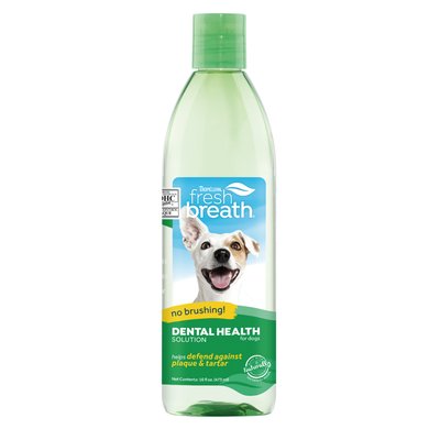 Вода для догляду за ротовою порожниною собак TropiClean «Fresh Breath» 473 мл - masterzoo.ua