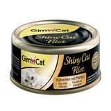 Влажный корм для кошек GimCat Shiny Cat Filet 70 г (курица и манго)