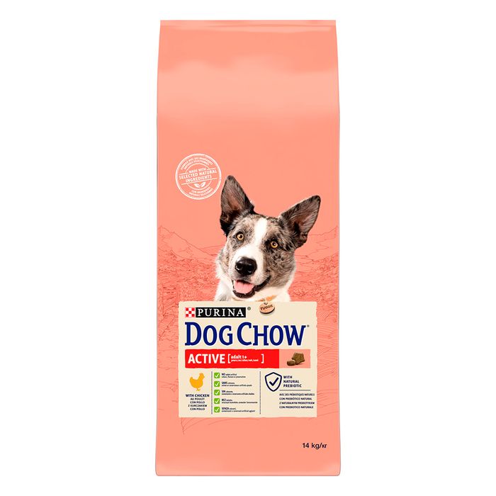 Сухий корм для активних собак всіх порід Dog Chow Active Chicken 14 кг (курка) - masterzoo.ua