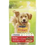 Сухой корм для взрослых собак Friskies Active 10 кг (говядина)