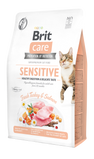 Сухий корм для вибагливих котів Brit Care Cat GF Sensitive HDigestion & Delicate Taste 2 кг - індичка і лосось