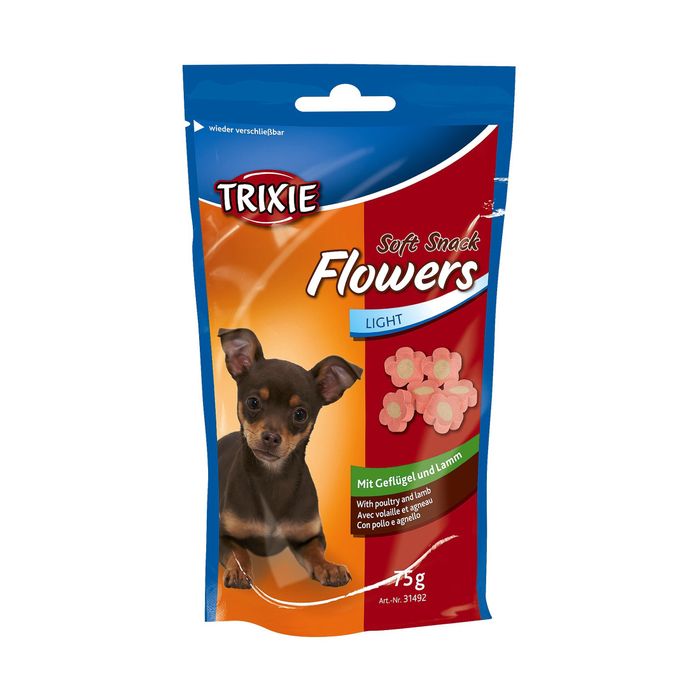 Лакомство для собак Trixie «Flowers» 75 г (курица и ягненок) - masterzoo.ua