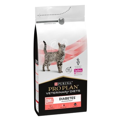 Сухой корм для кошек Pro Plan Veterinary Diets DM ST/OX Diabetes Managment 1,5 кг - masterzoo.ua