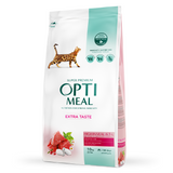Сухой корм для кошек с высоким содержанием телятины Optimeal 10 кг - телятина