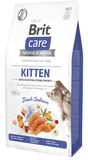 Сухой корм для котят Brit Care Cat Grain Free Kitten Gentle Digestion Strong Immunity 7 кг - лосось