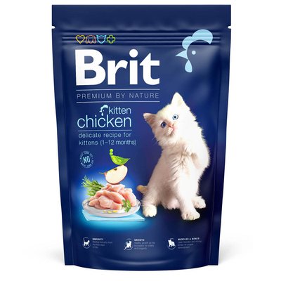 Сухий корм для кошенят Brit Premium by Nature Cat Kitten 1,5 кг - курка - masterzoo.ua